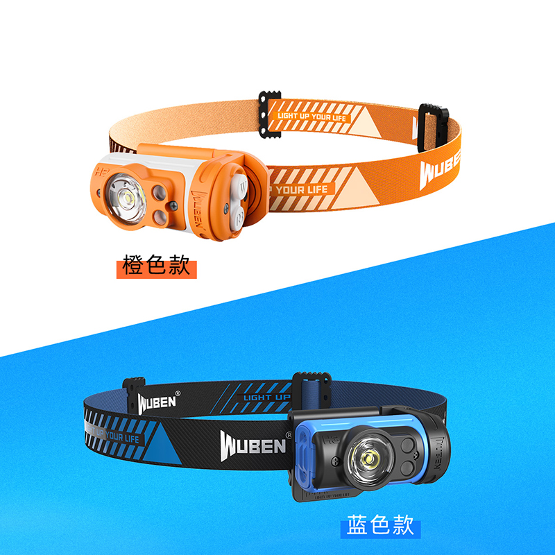 WUBENDịch vụH3Xoay nhẹ Mini Head Light120Name Ngoài trời ba bánh răng ánh sáng trắng chiếu sáng lâu dài